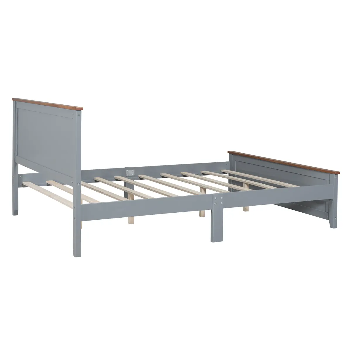 Merax Simple Style Platform Bed  with Wooden Slat Support