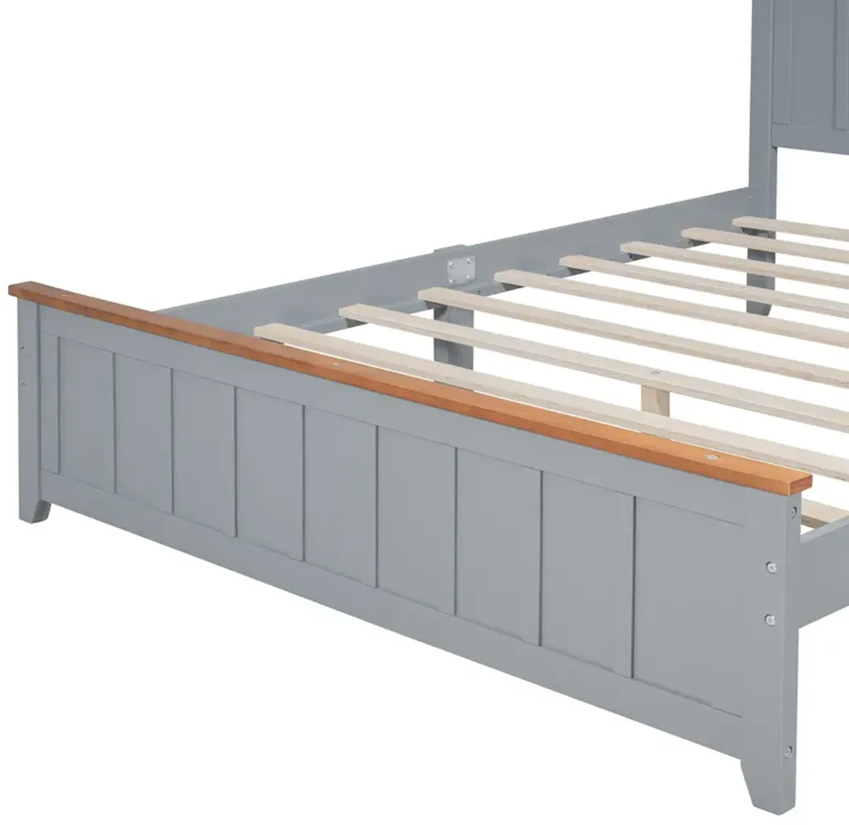 Merax Simple Style Platform Bed  with Wooden Slat Support