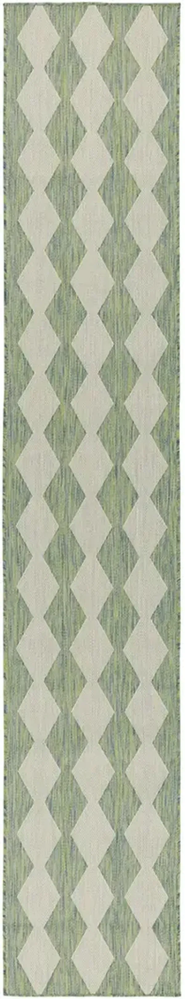 Positano POS04 Blue/Green 2'2" x 8' Rug