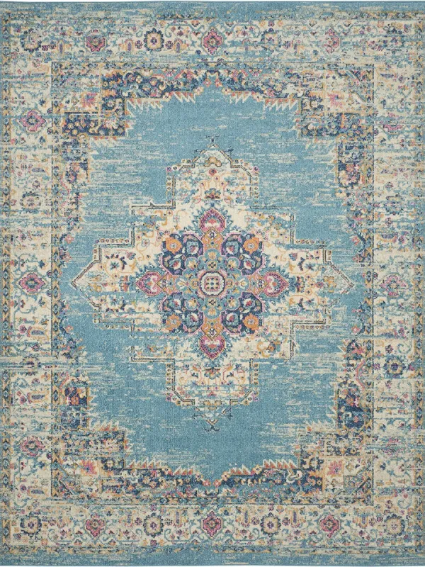 Passion PSN03 Light Blue 6'7" x 9'6" Rug