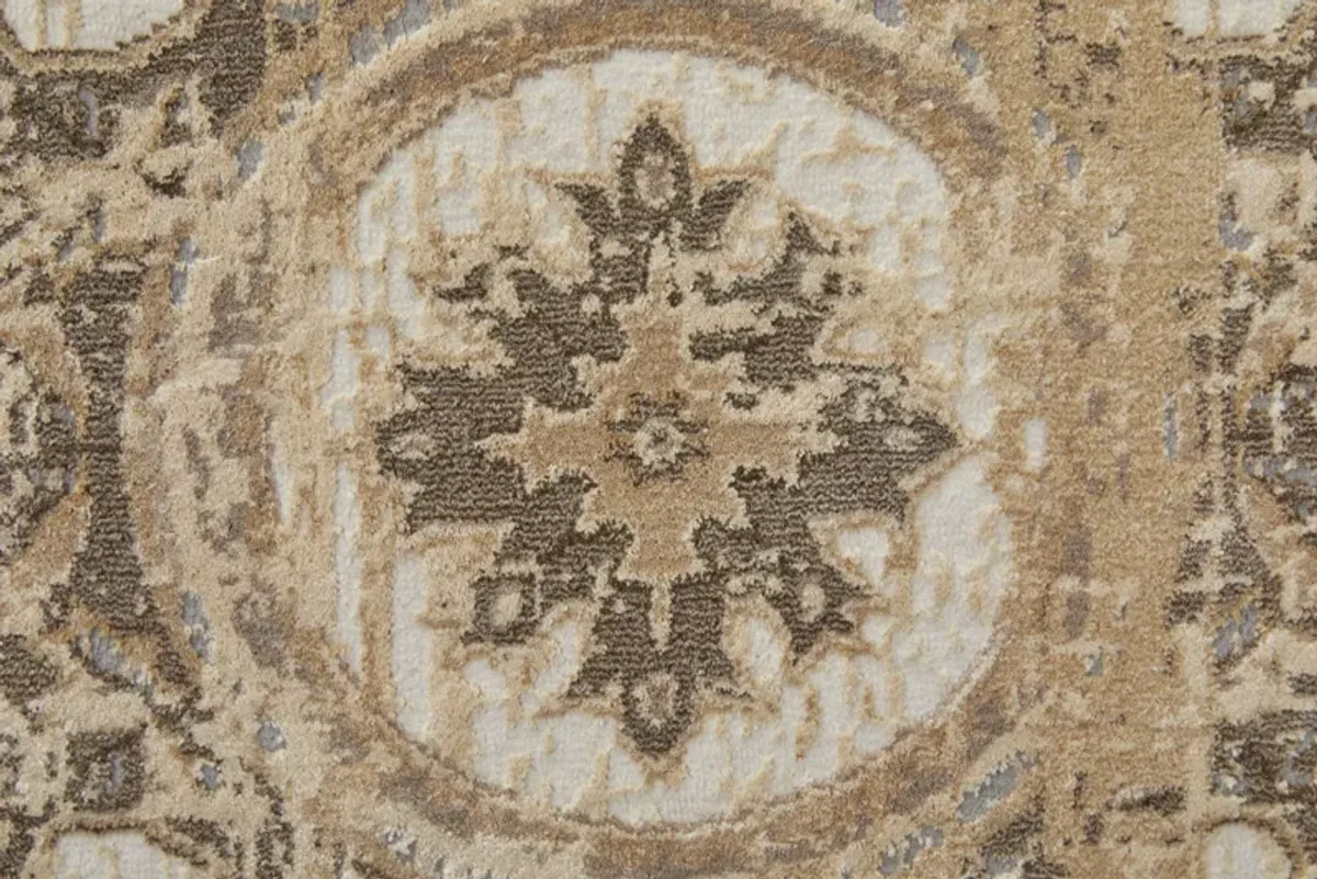 Celene 39KWF Tan/Brown/Gray 2'6" x 8' Rug