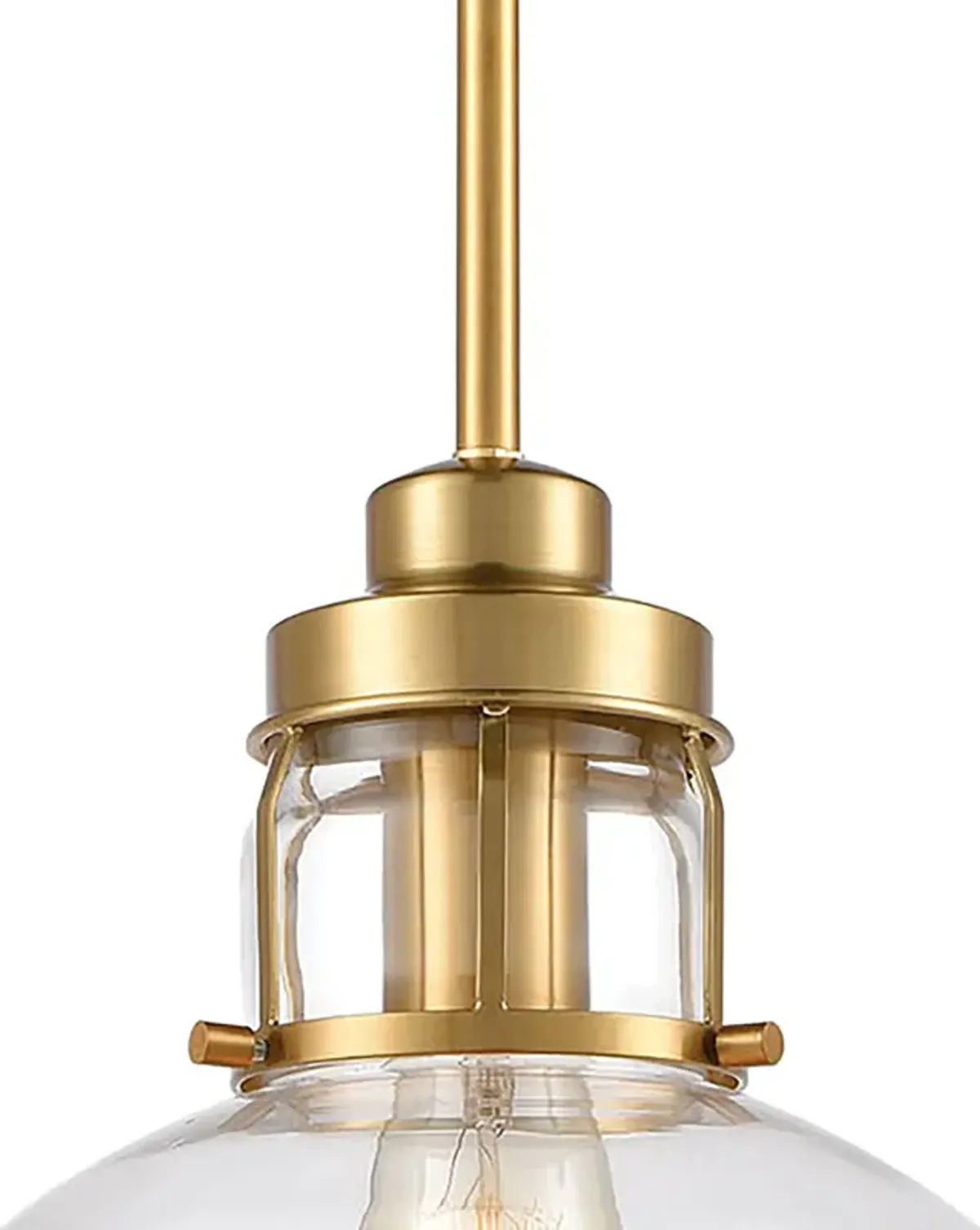 Manhattan Boutique 9'' Gold Wide 1-Light Mini Pendant