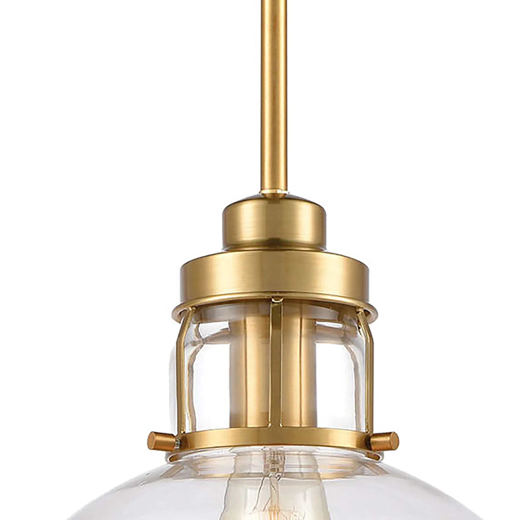 Manhattan Boutique 9'' Gold Wide 1-Light Mini Pendant