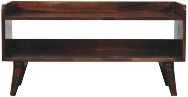 Artisan Furniture Solid Wood California Walnut Nordic Storage Bench