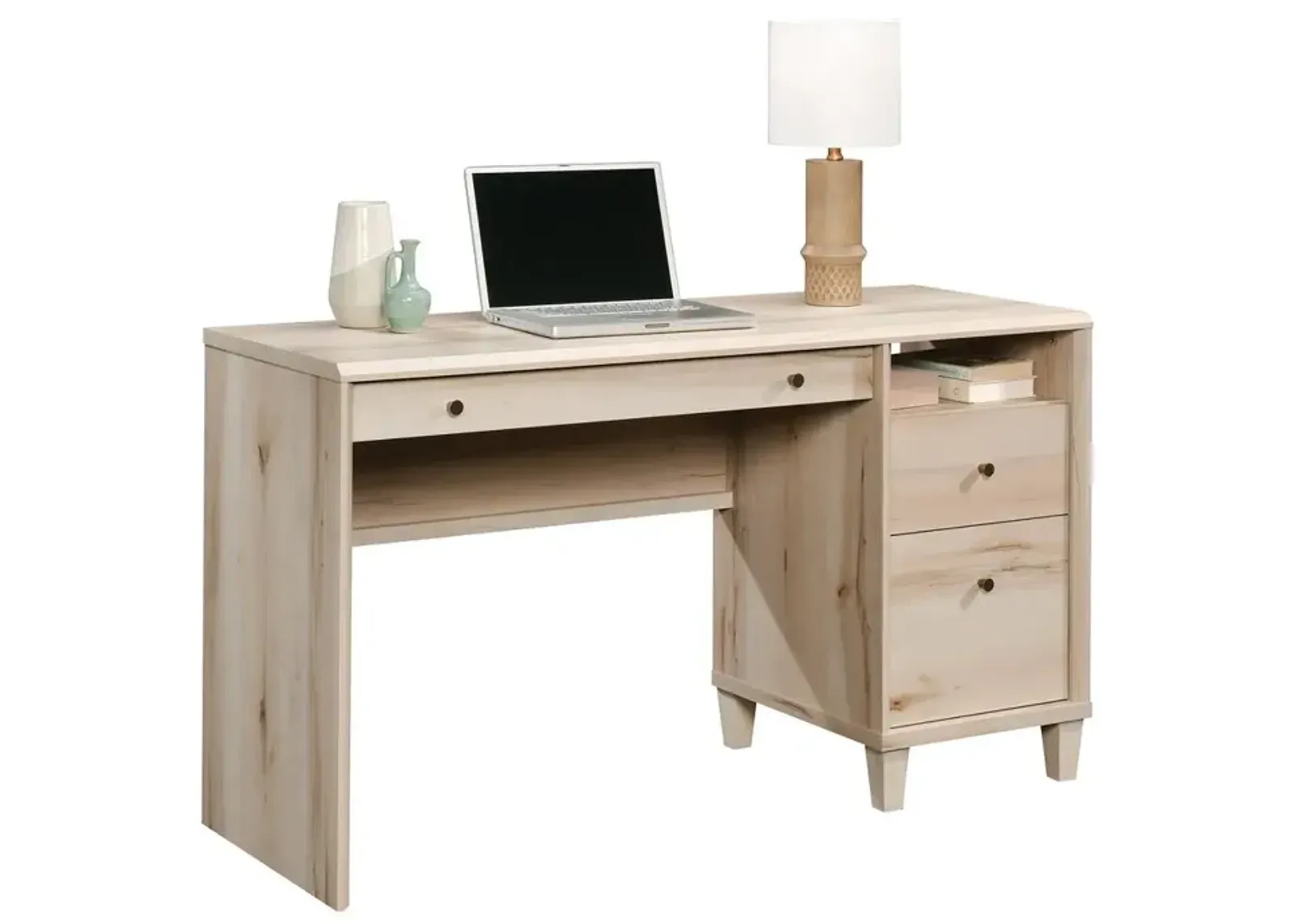 Sauder Willow Place Single Ped Desk Pm