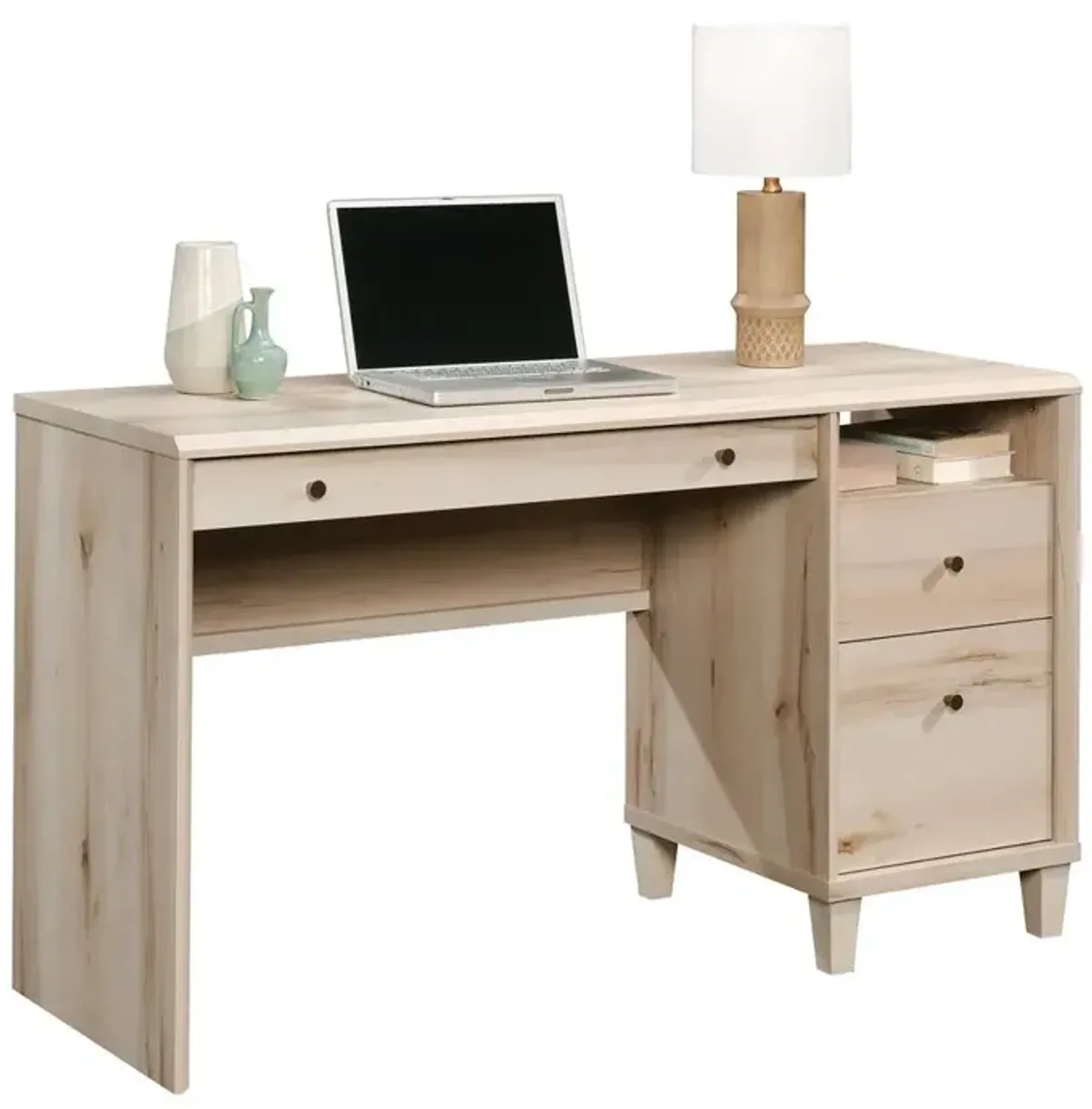 Sauder Willow Place Single Ped Desk Pm