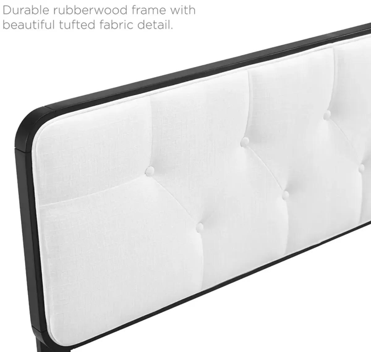 Modway - Collins Tufted Twin Fabric and Wood Headboard