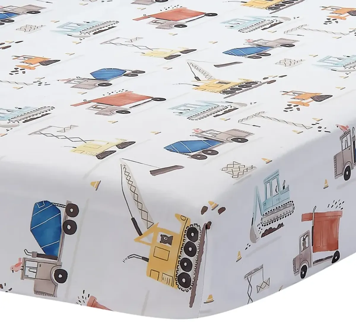 Bedtime Originals Construction Zone 3-Piece Trucks Nursery Baby Crib Bedding Set