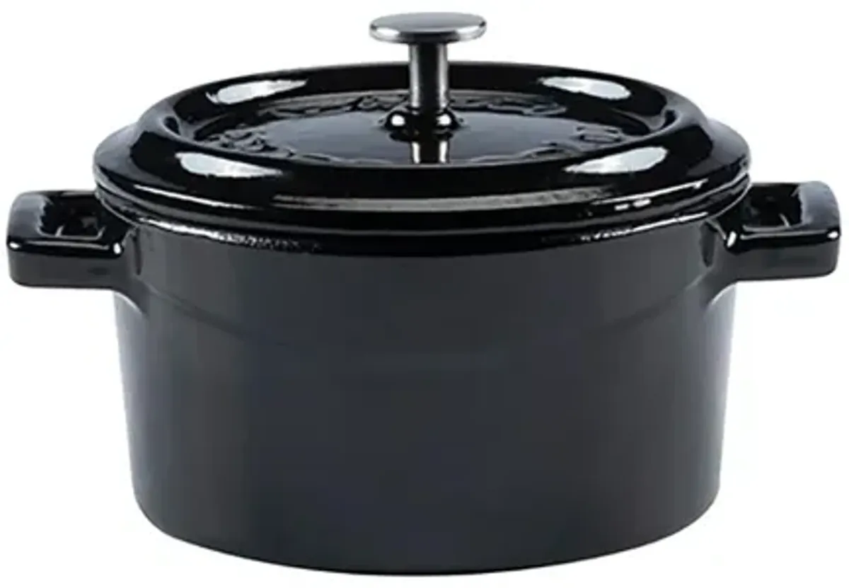 Cast Iron dia.4" h:2" 13 oz. Round Cast Iron Dutch Oven
