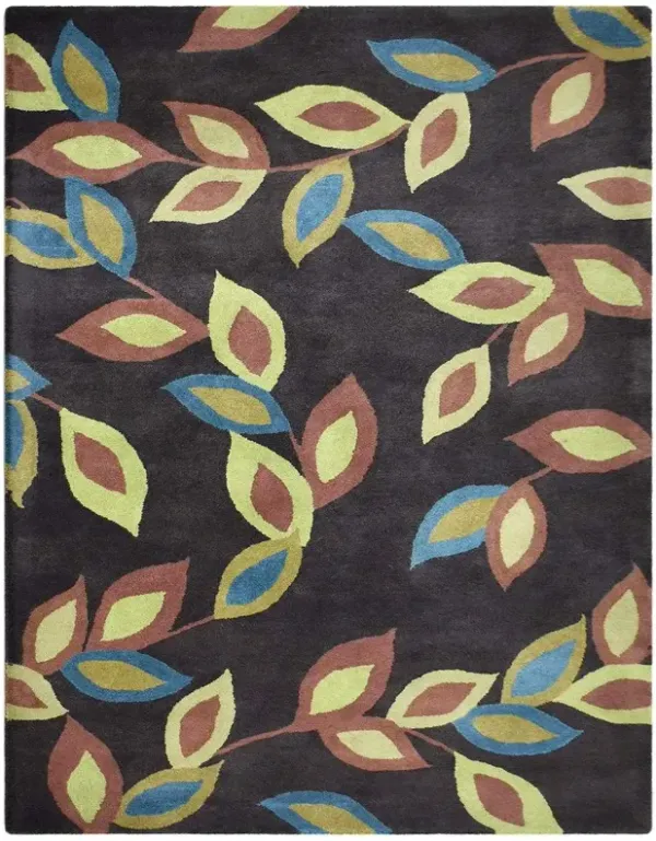 RUGSOTIC CARPETS HAND TUFTED WOOL ECO-FRIENDLY AREA RUGS  - 5'x7'6'', Rectangle Shape, Multicolor, Floral Modern Design, High Pile Thick Handmade Area Rugs for Living Room, Bed Room (K03138)