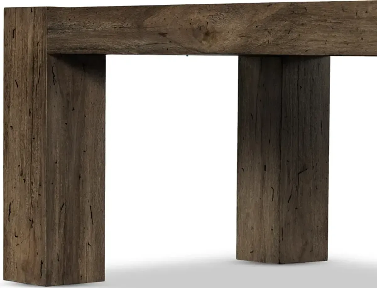 Abaso Dining Table in Dark Brown