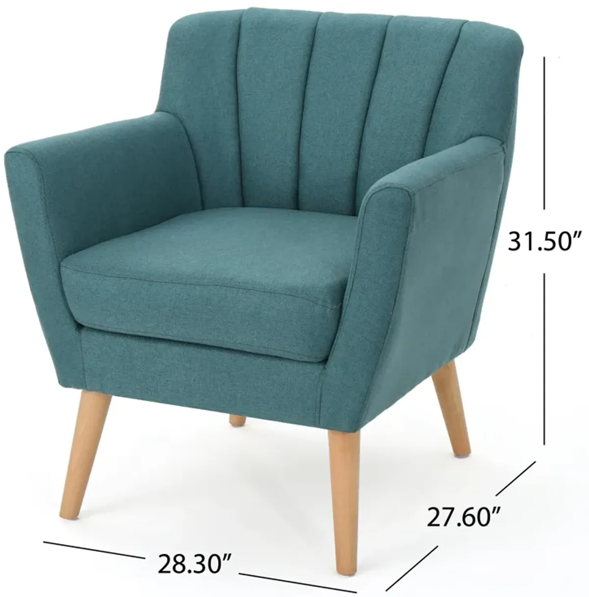 Merax Mid-Century Modern Fabric Home Club Chair