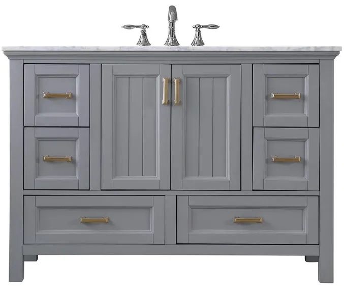 Altair 48 Single Bathroom Vanity Set in Gray without Mirror