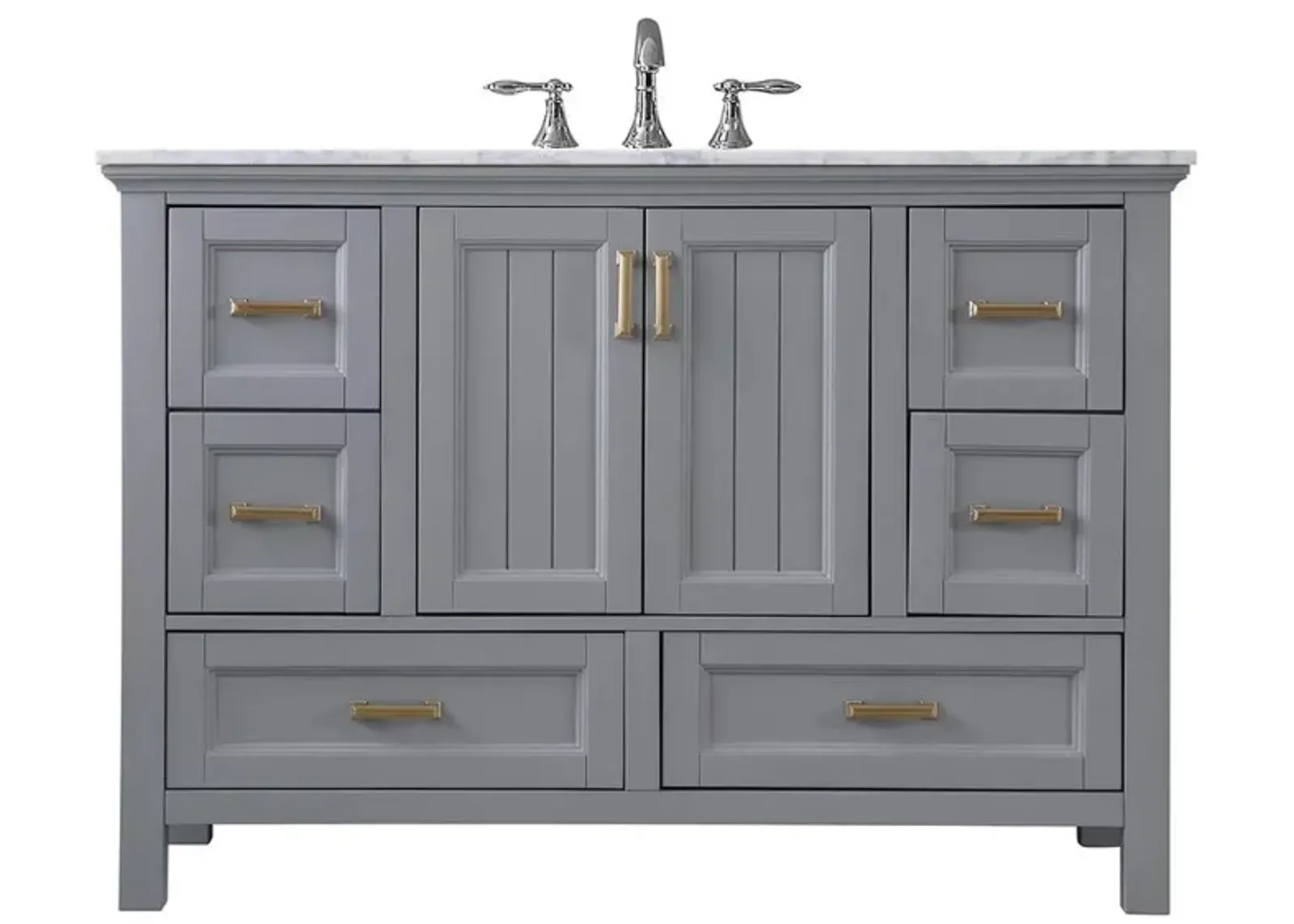 Altair 48 Single Bathroom Vanity Set in Gray without Mirror