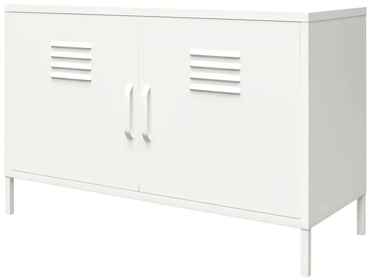 RealRooms Shadwick 2-Door Wide Metal Locker Accent Storage Cabinet