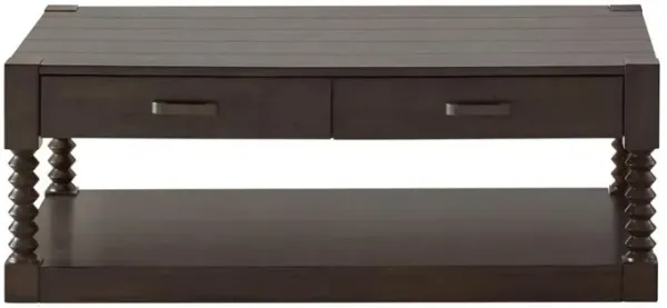 Meredith 2-drawer Coffee Table Coffee Bean