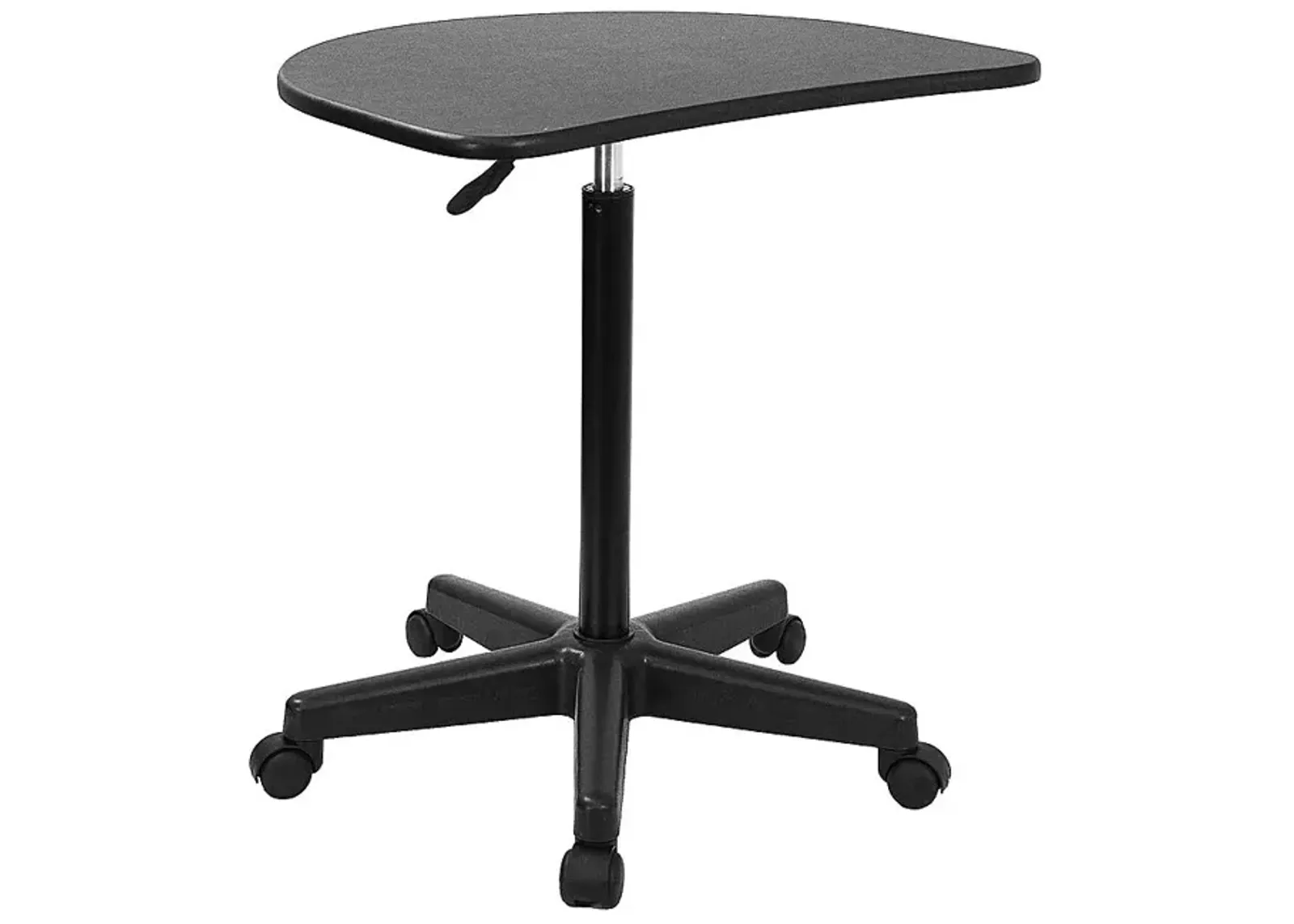 Flash Furniture Eve Black Sit to Stand Mobile Laptop Computer Desk