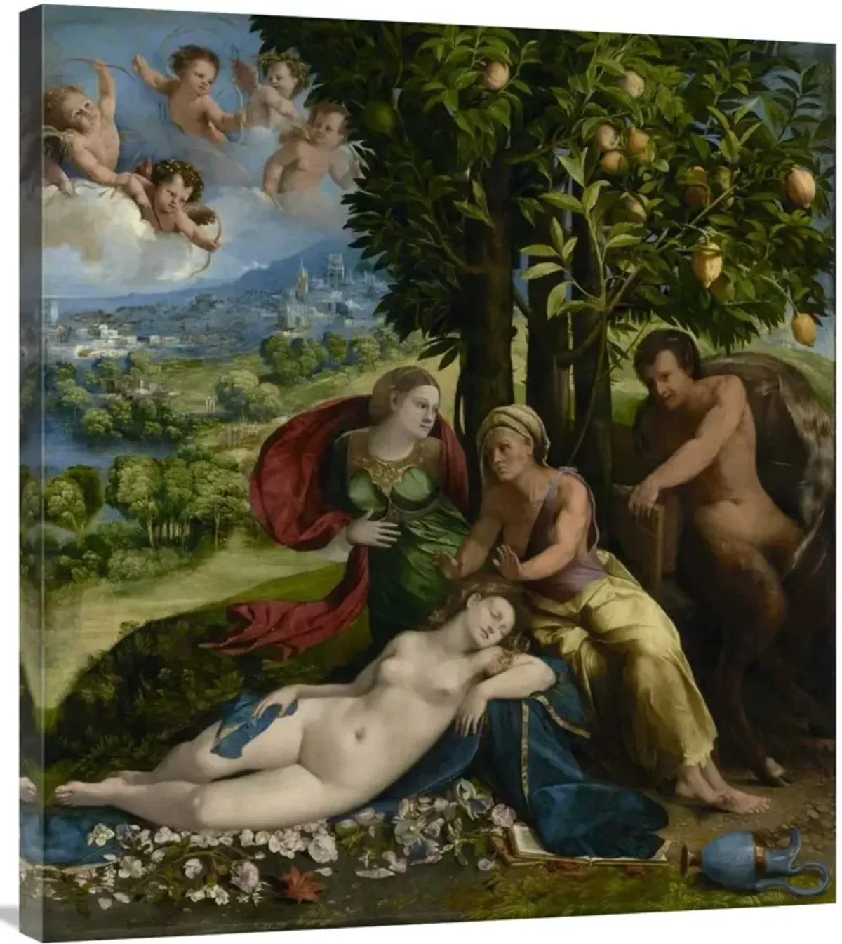 Mythological Scene-Canvas Art-32.04x36