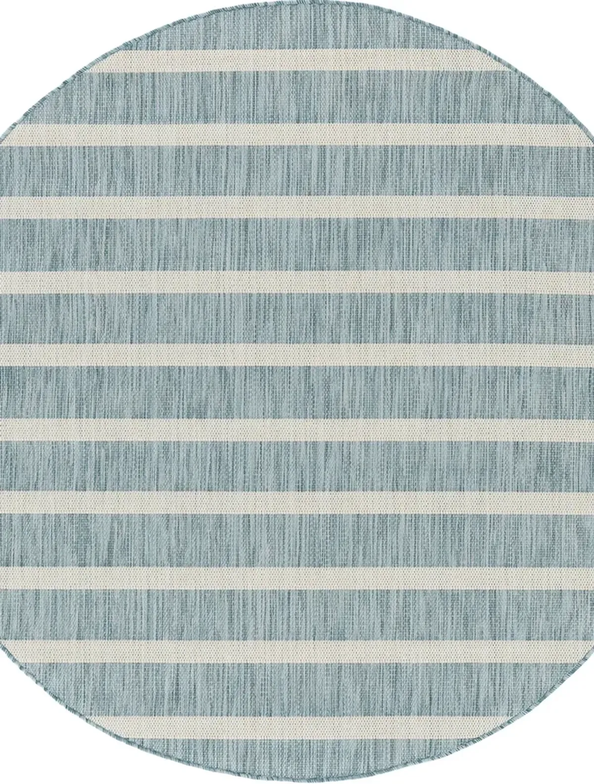 Positano POS03 Aqua/Ivory 6' x Round Rug