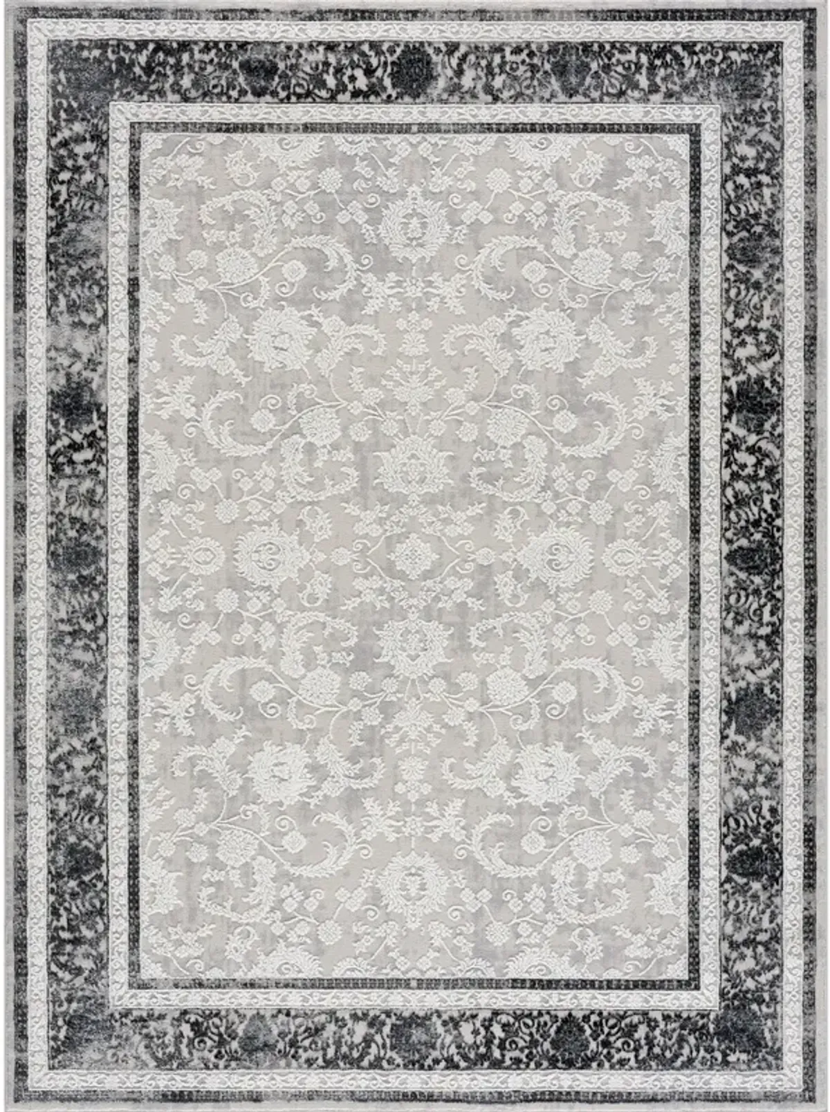 United Weavers Reserve Milestone Grey Area Rug 5'3 x 7'2