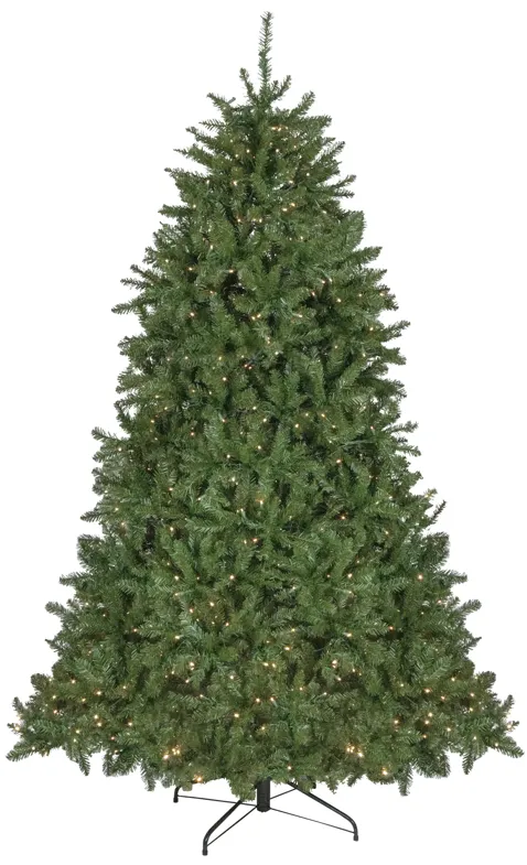 7.5' Pre-Lit Rockwood Pine Artificial Christmas Tree  Clear LED Lights