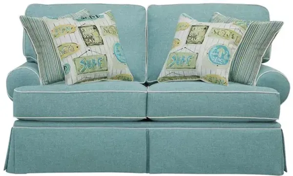 American Furniture Classics Loveseat with Four Accent Pillows