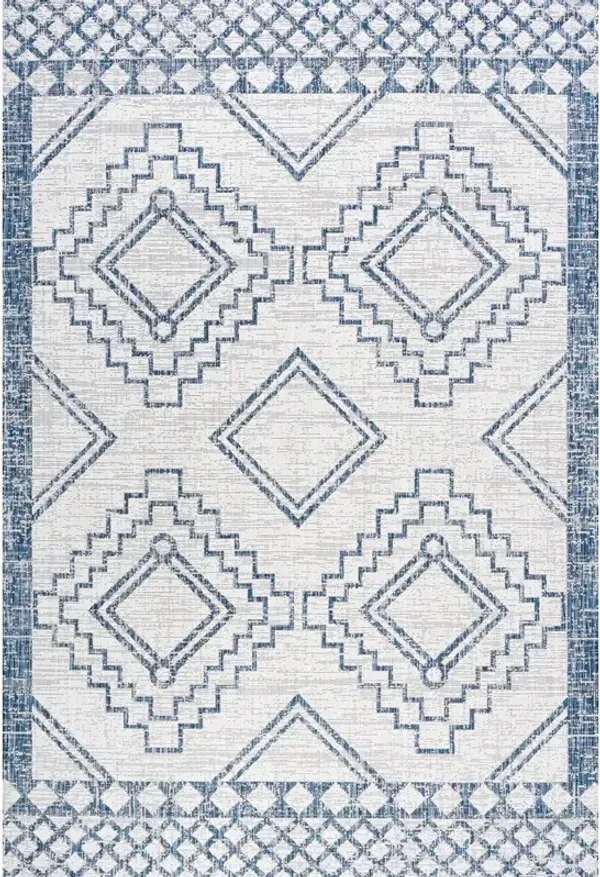 Marokko Diamond Tribal Medallion Indoor/Outdoor Area Rug