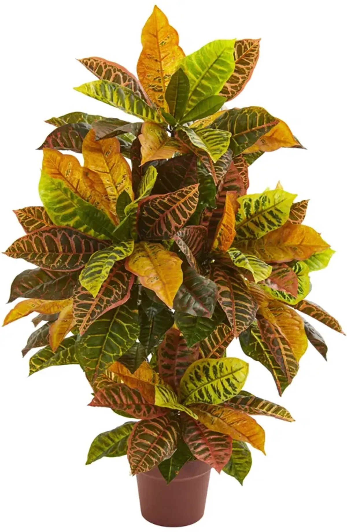 HomPlanti 39" Croton Artificial Plant (Real Touch)