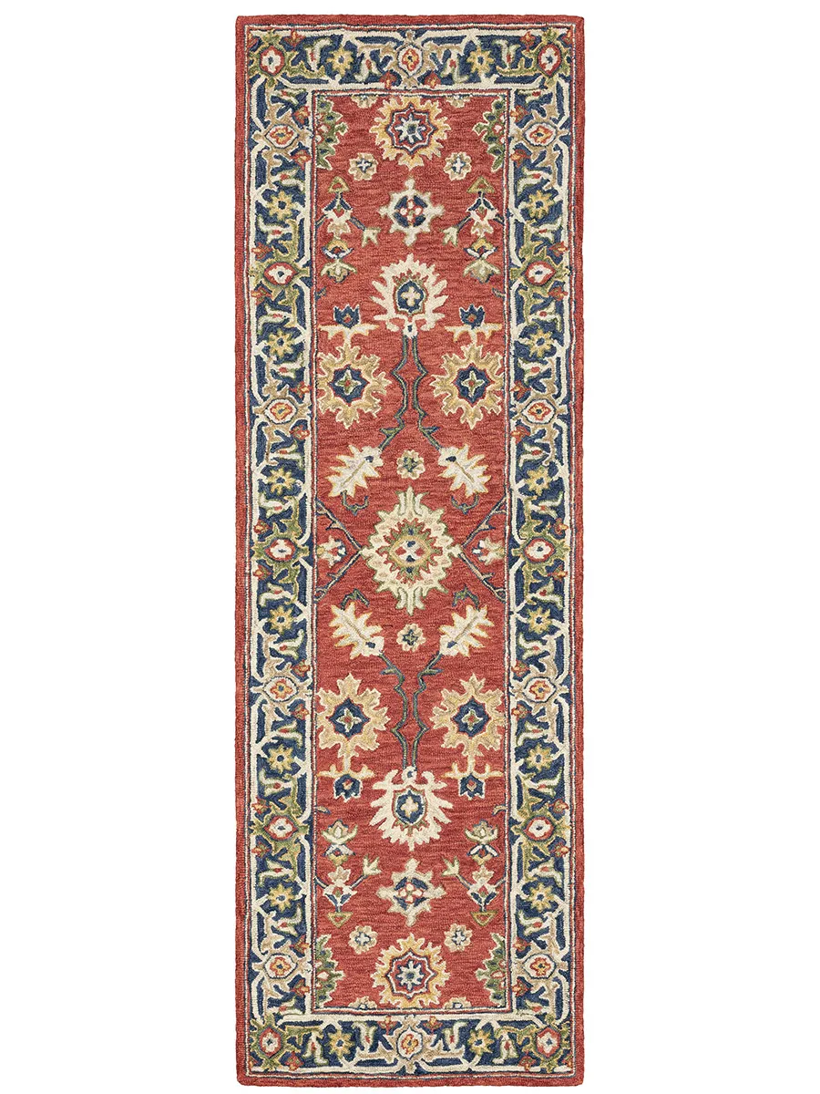 Alfresco 2'6" x 8' Red Rug