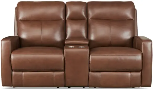 Vienna Power Headrest Zero Gravity Reclining Loveseat with Console