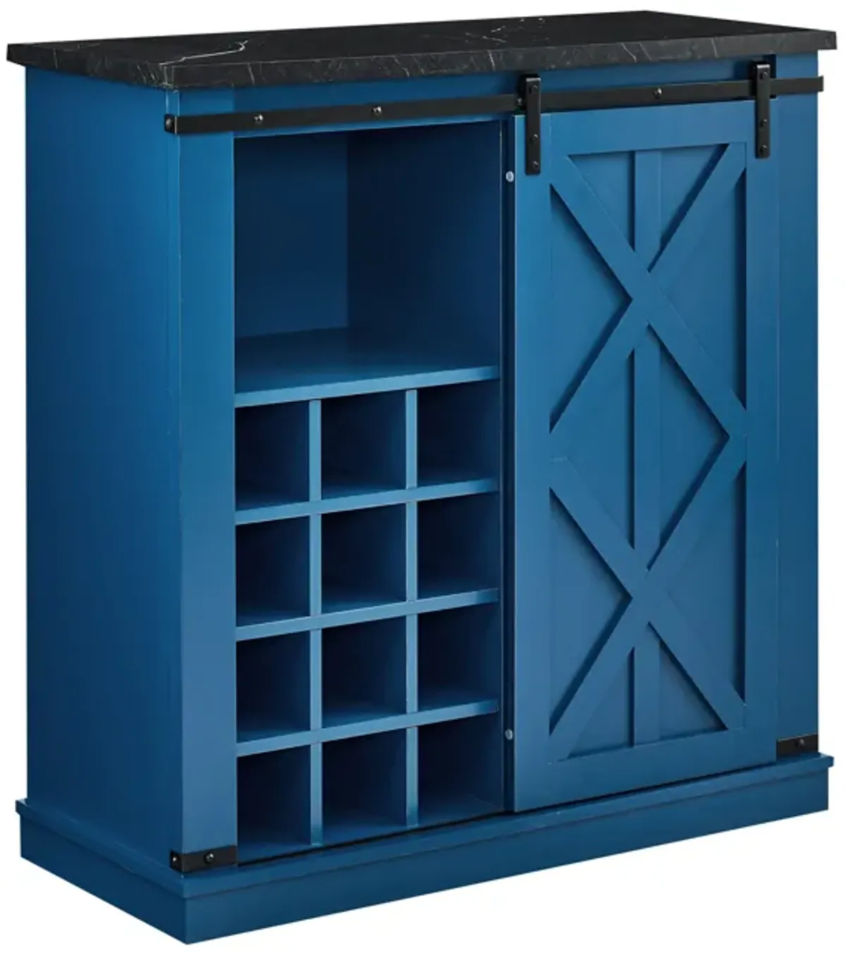 FESTIVO Rustic Wine Bar Cabinet: Space-Saving Storage Solution