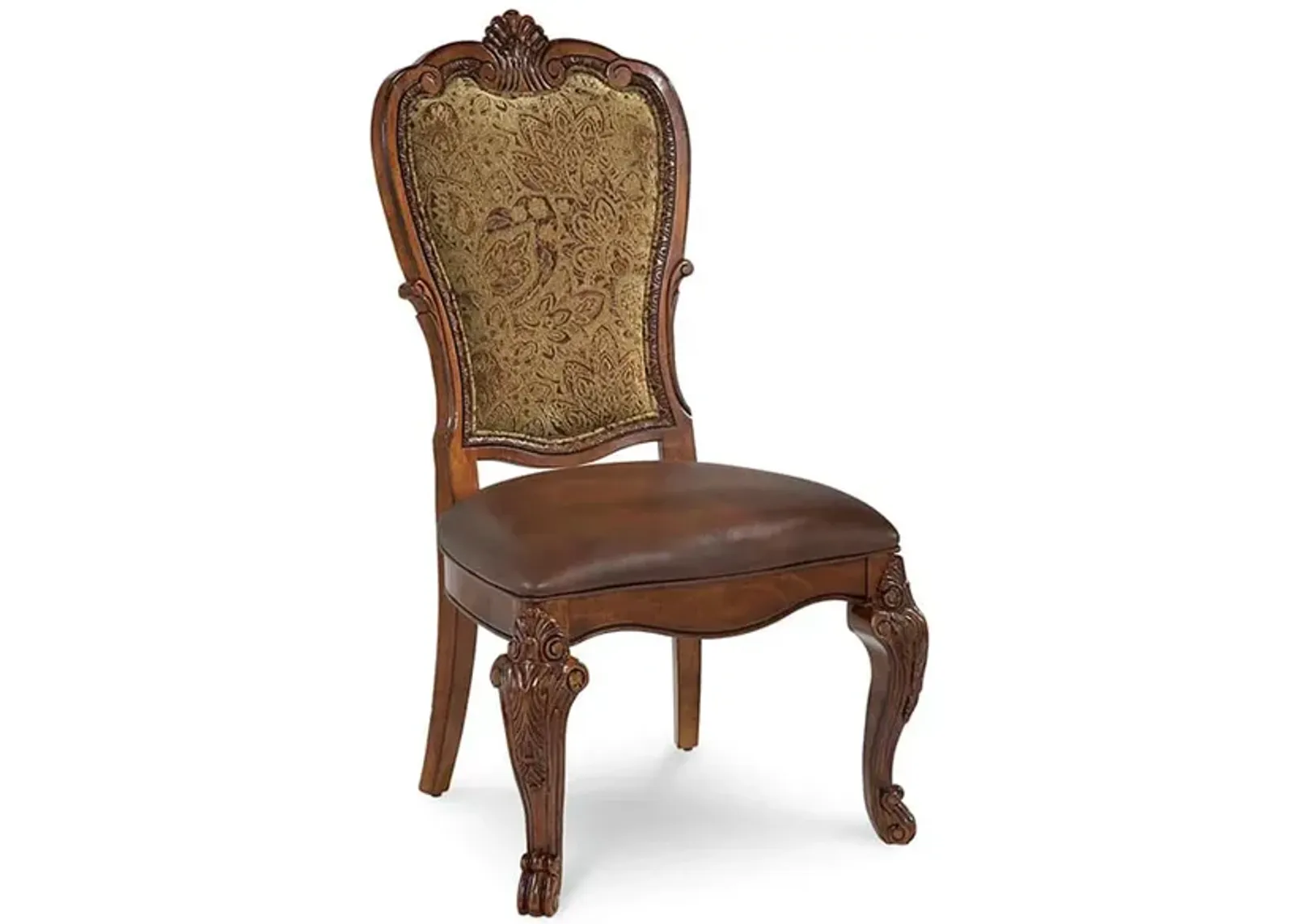 Old World Upholstered Back Side Chair