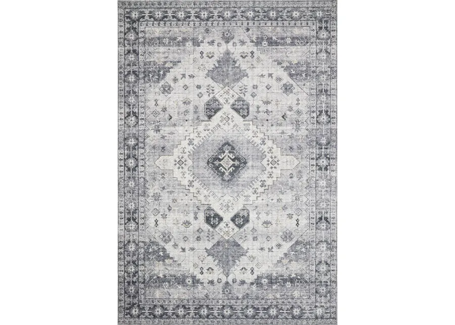 Skye SKY02 Silver/Grey 5' x 7'6" Rug