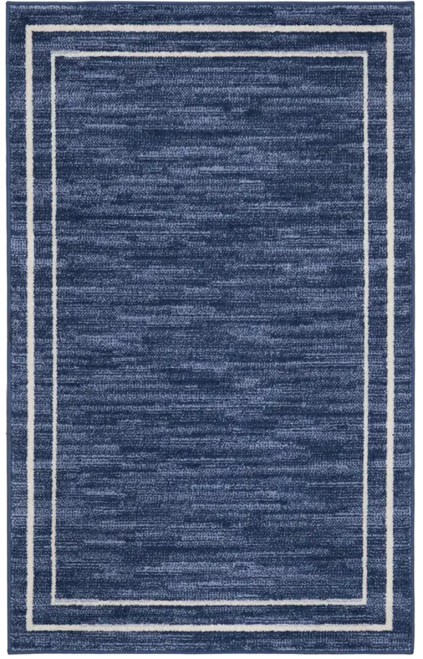 Nourison Essentials NRE02 Navy/Ivory 2'2" x 7'6" Rug