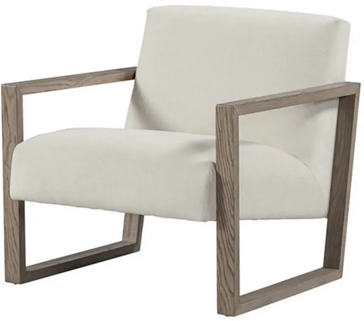 Cvi 31 Inch Armchair, Cushioned Seat, Taupe Framed Legs, Beige Upholstery - Benzara