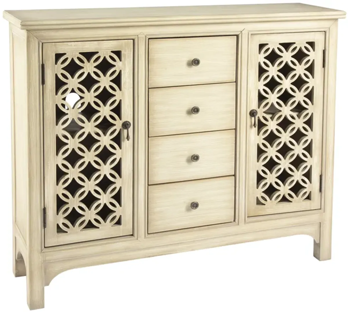 2 Door Cabinet- Antique Cream