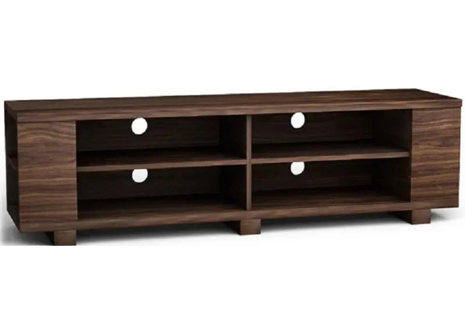 59 Inch Console Storage Entertainment Media Wood TV Stand