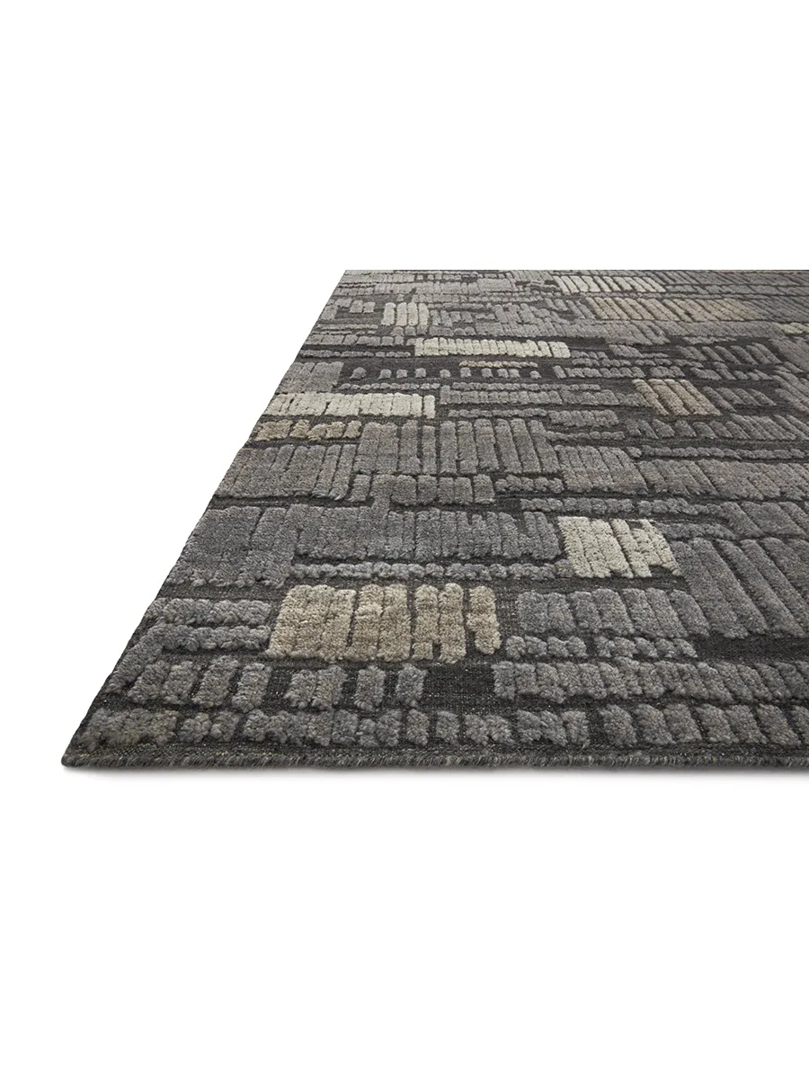 Naomi NAO04 Charcoal/Granite 2' x 3' Rug