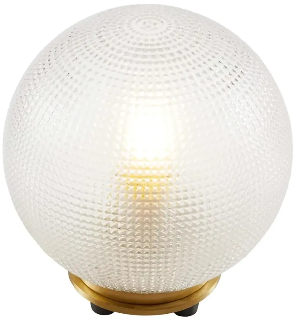 Modway Destiny 1-Light Modern Glass Table Lamp in Satin Brass