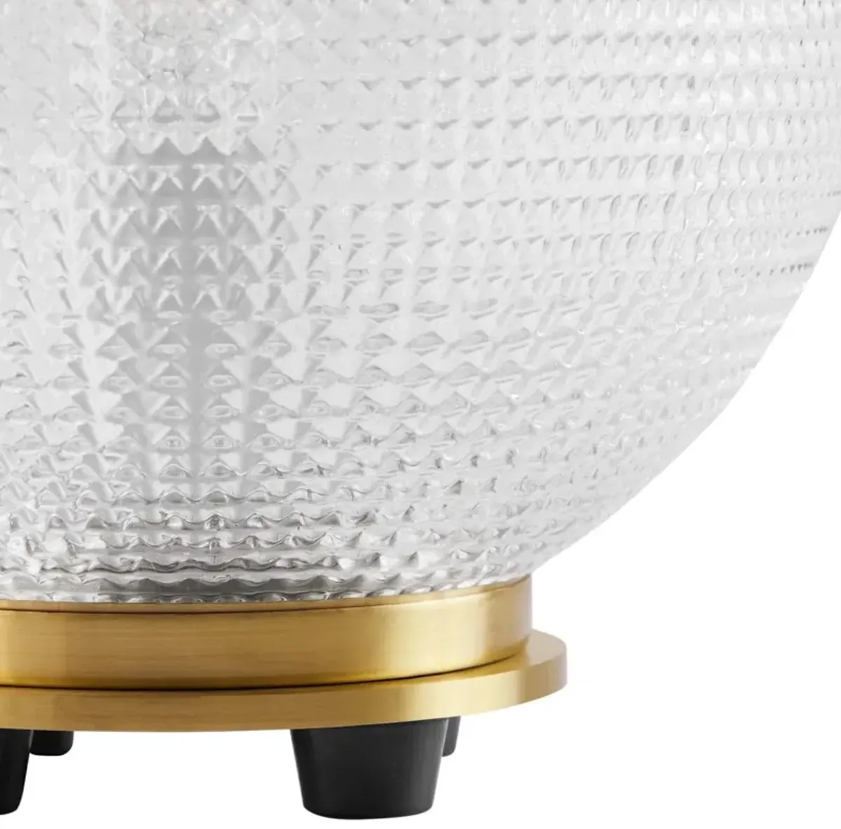 Modway Destiny 1-Light Modern Glass Table Lamp in Satin Brass