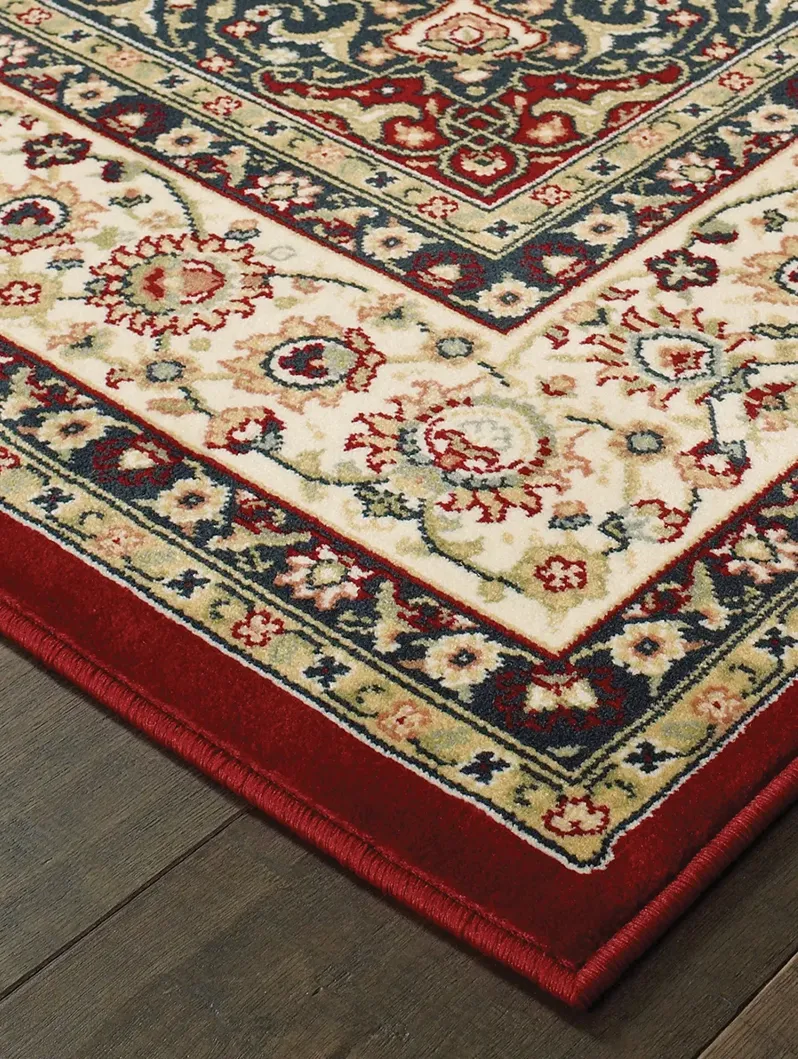 Kashan 7'10" x 10'10" Red Rug