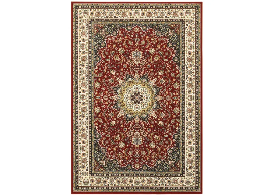 Kashan 7'10" x 10'10" Red Rug