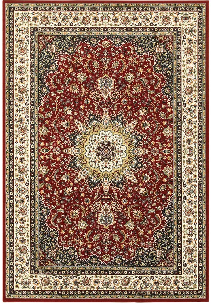 Kashan 7'10" x 10'10" Red Rug