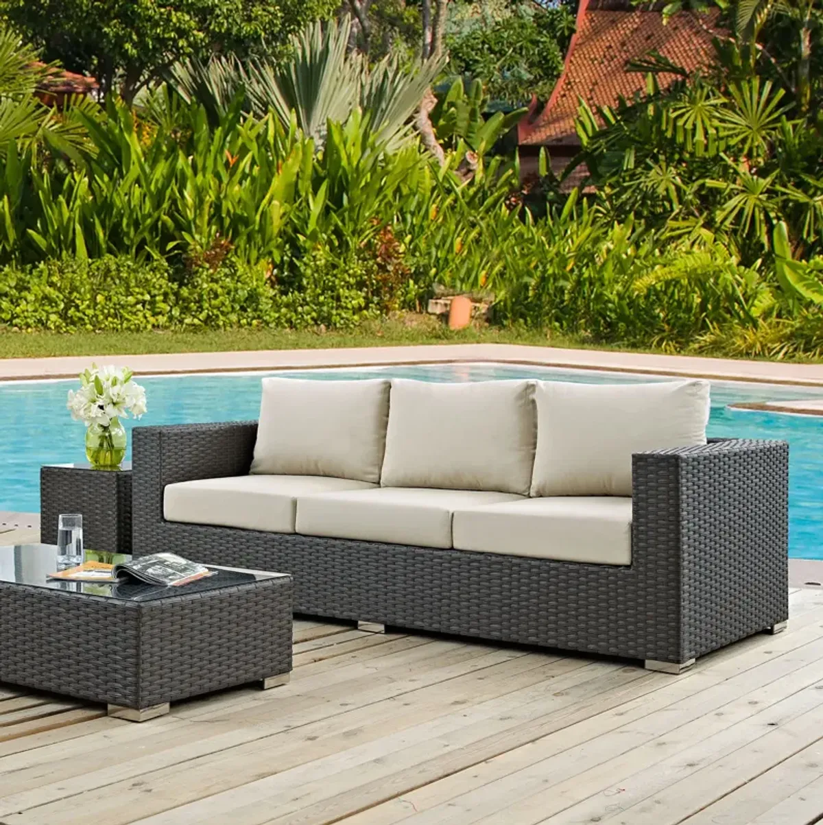 Modway - Sojourn Outdoor Patio Sunbrella® Sofa