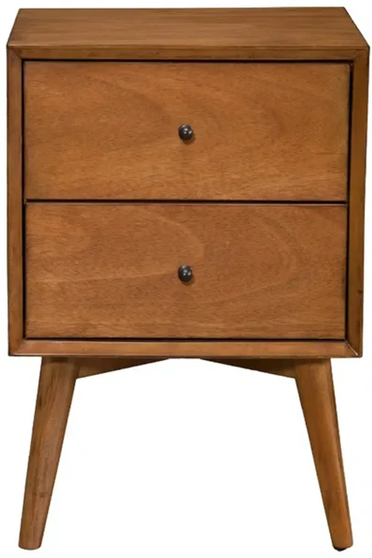 Mid Century Mahogany Wood Nightstand, Acron-Benzara