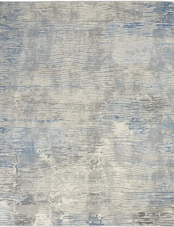 Solace SLA01 Ivory/Gray/Blue 8' x 10' Rug