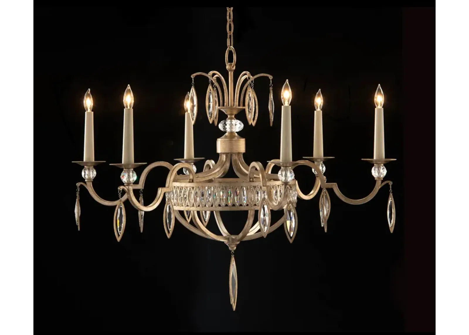 Marquise Crystal Six-Light Chandelier