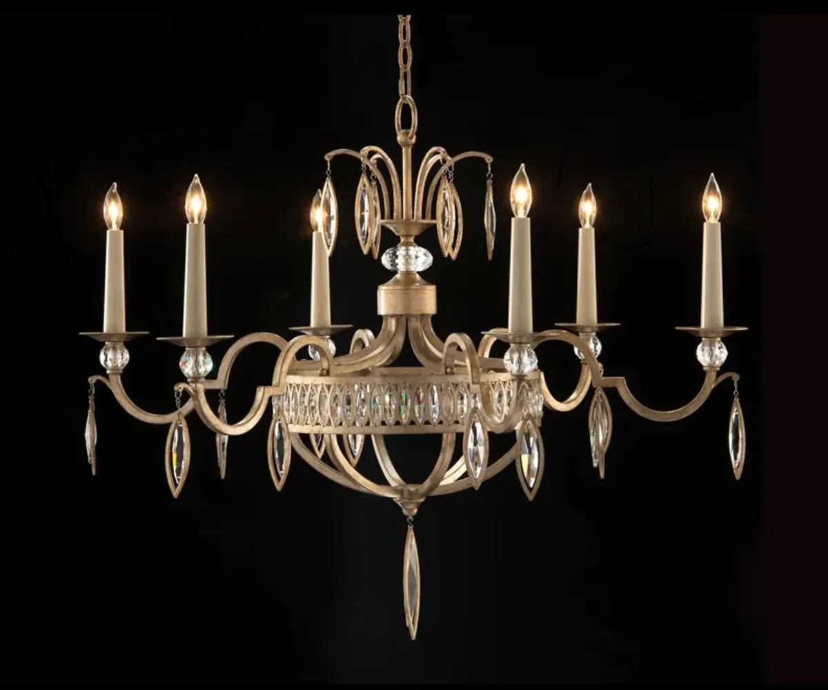 Marquise Crystal Six-Light Chandelier