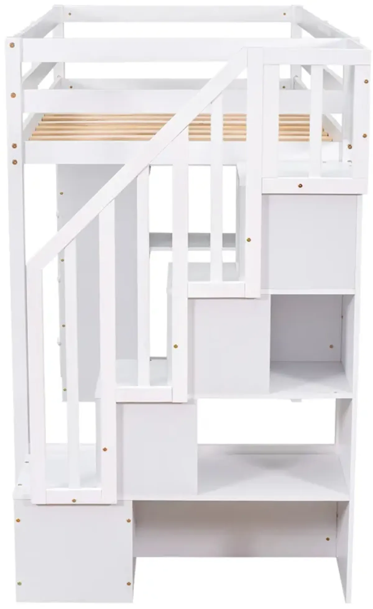 Merax Twin size Loft Bed with Storage Drawers and Stairs