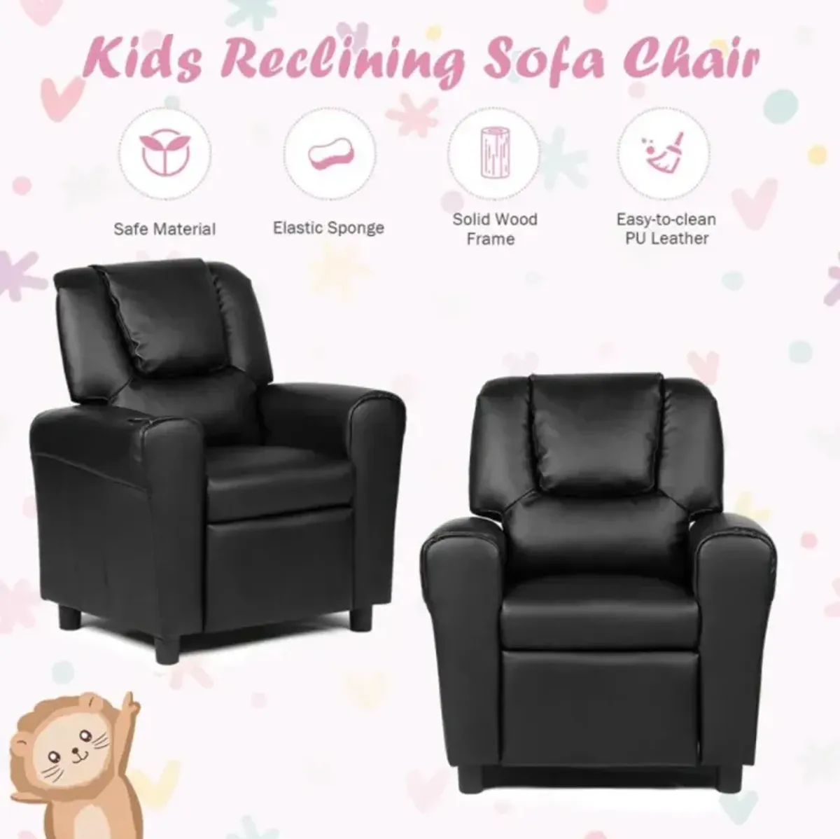 Hivvago Kids Recliner Armchair Sofa